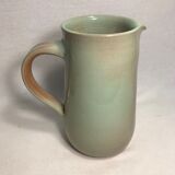 Former pitcher SOULAINES enamelled terracotta green gray decanter Vintage kitchen