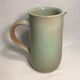 Former pitcher SOULAINES enamelled terracotta green gray decanter Vintage kitchen