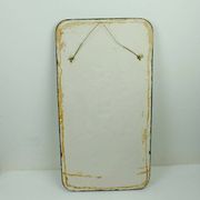 Mid century ceramic and plaster wall tile floral decor leaves and blossoms 1950s wgp