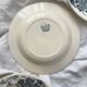 8 ironstone soup plates "Les Violettes" Salins