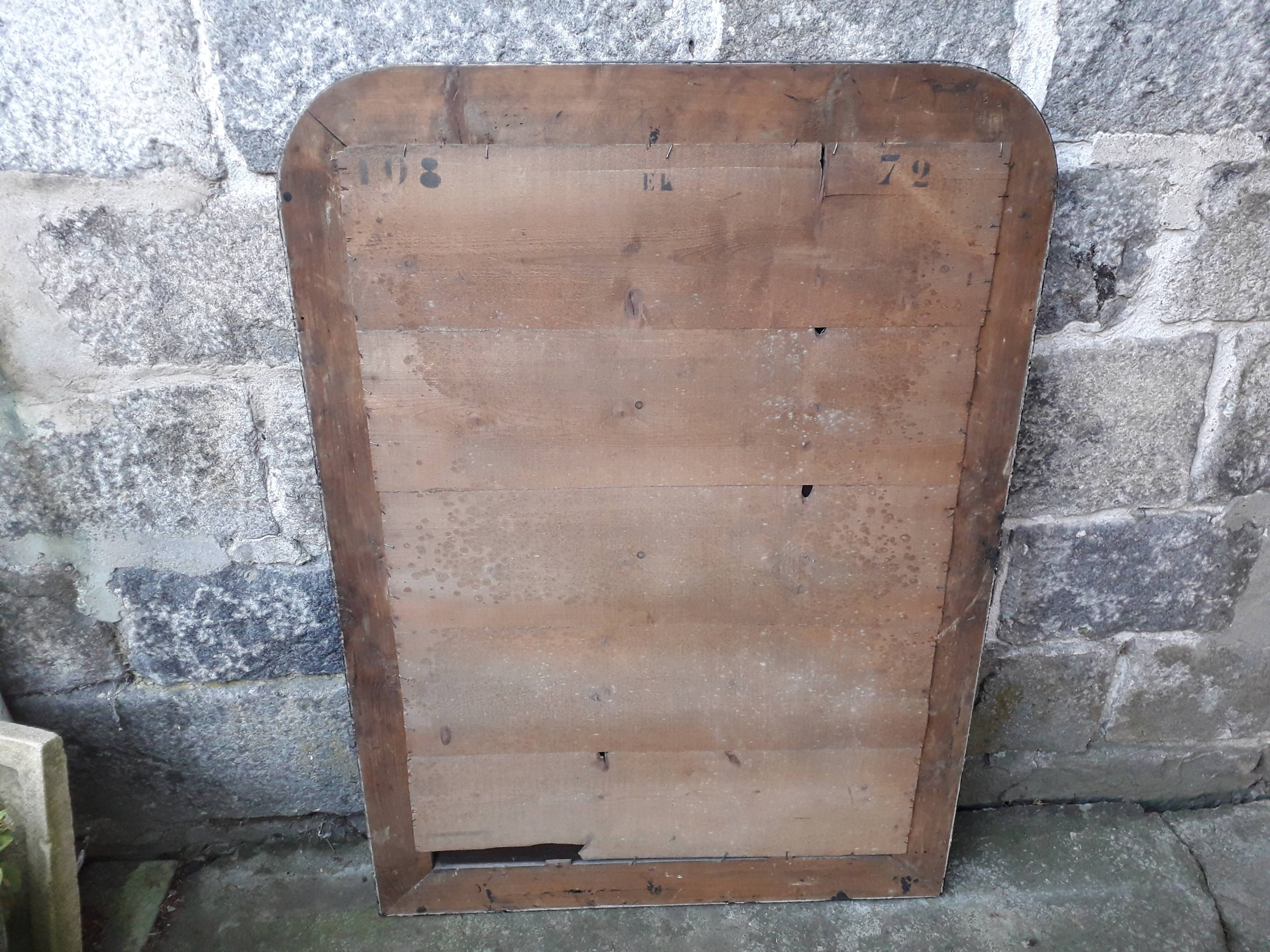 Black Louis Philippe mirror 130 cm × 93 cm