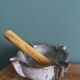 Mortar, ashtray, empty pocket, stoneware signed Les poteries de la Vallée Noire