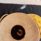 Table lamp with natural flowers