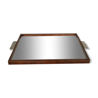 Mirror tray in Walnut from the 1930s art deco