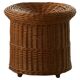 Table d'appoint / tabouret décoratif en rotin de Bohème, French mid 20th
