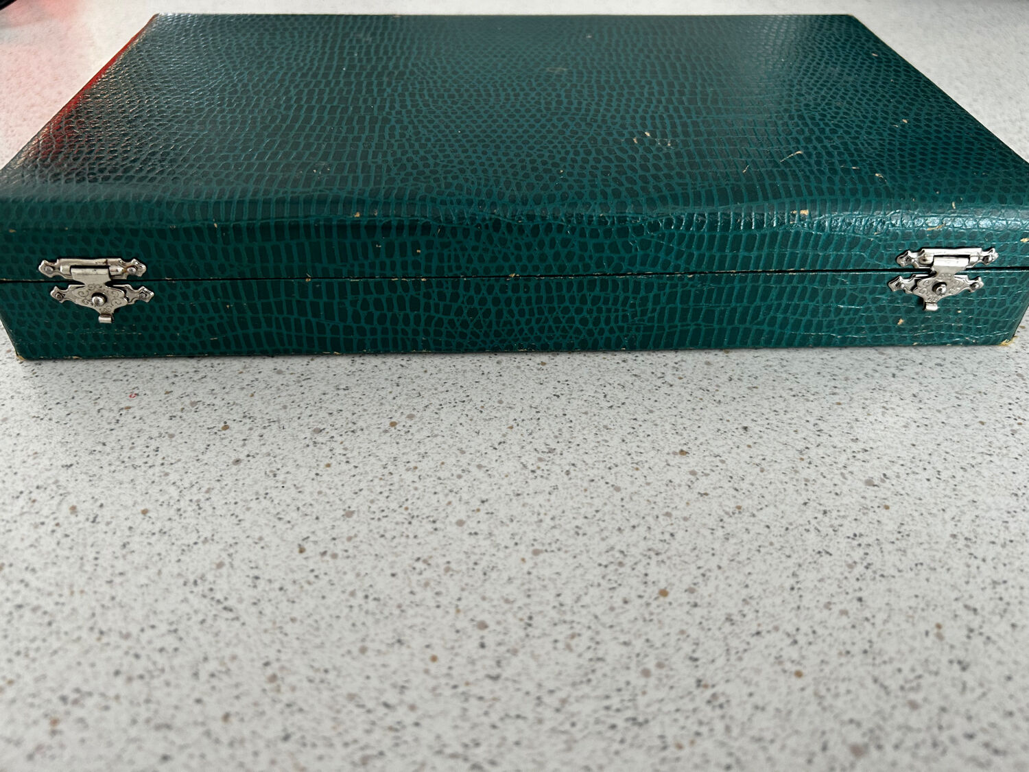 Box of 12 knives with horn handles