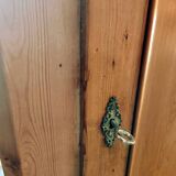 English bonnet chest in old pine