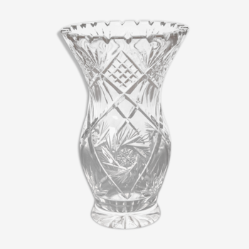 Vase en cristal, Pologne, années 1970