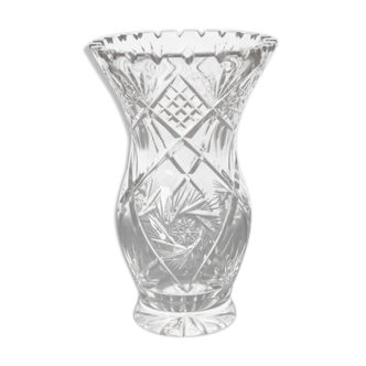 Vase en cristal, Pologne, années 1970