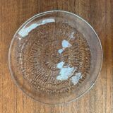Vintage Finnish Glass Plates Solaris by Tapio Wirkkala for Iittala, Set of 5