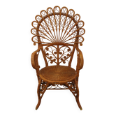 Emmanuelle peacock rattan armchair