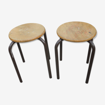 Pair of stools mullca