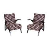 Art Deco armchairs designed by Halabala and made by Up Závody 1930