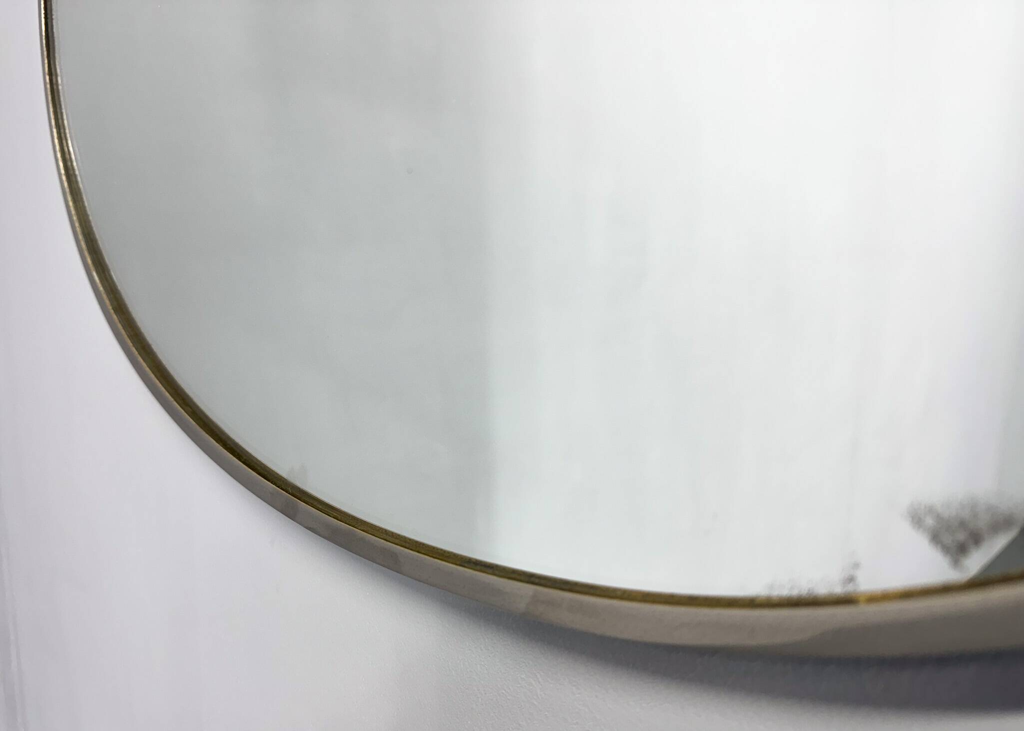 Miroir mural chromé des années 1950, Tchécoslovaquie