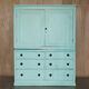 Painted pine linen cupboard or Victorian pantry circa 1860