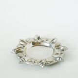 Chrome-plated metal valet tray with seashell and starfish motifs, 1980