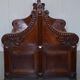 Victorian Double-Faced Carved Walnut Gallery Bench