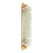 Luxury Gold 24k Wall Sconces With Green “Graniglia” Murano Glass Set of Two