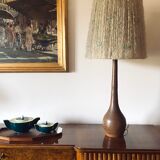 Mid-century earthenware table lamp, France 1950s