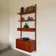 Danish wall shelf with one bay