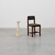 Italian Turned Alabaster Pedestal Column with Carved Leaf Capital
