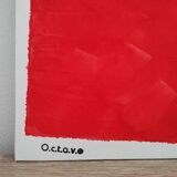Signed abstract painting