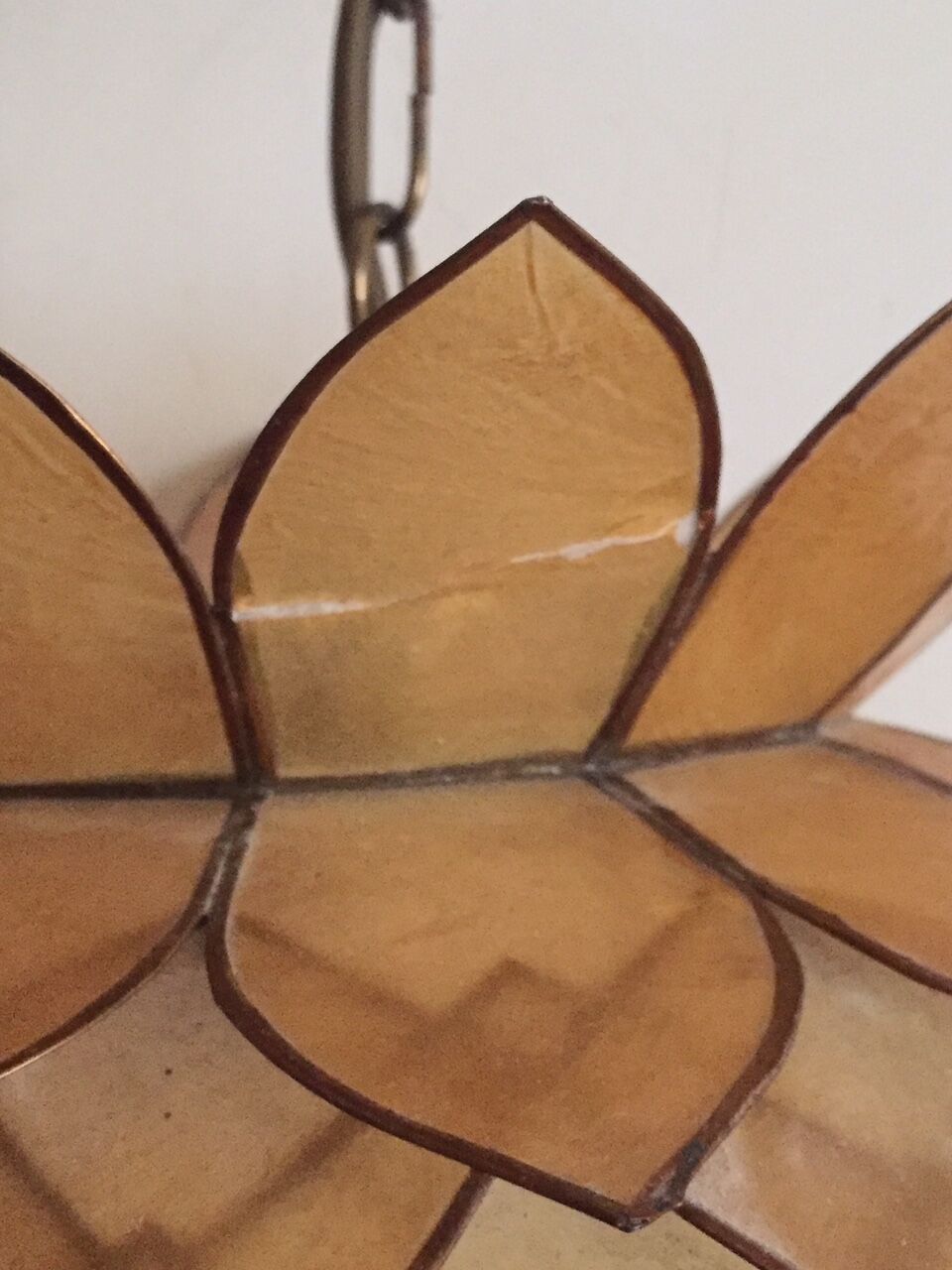 Capiz's mother-of-pearl and brass