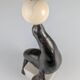 Art Deco Chryselephantine Sculpture Sea Lion att. Marcel-André Bouraine, 1900s