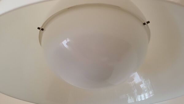 Suspension Kartell KD6 4006 Blanche par Achille et Pier Giacomo Castiglioni Italie 1950