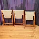 Set of three Kon-Tiki chairs designed by Gillis Lundgren, Ikea, Sweden, 197