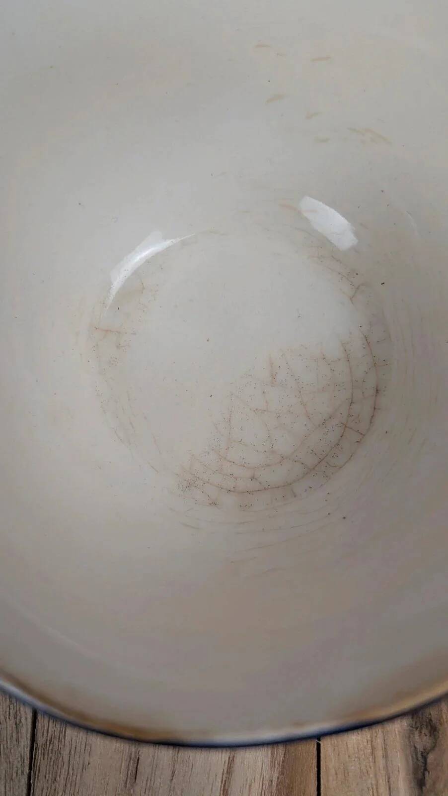 Antique Sarreguemines blue & white cup – French earthenware