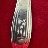 6 fourchettes à Huîtres période Art-Deco 1930 - argent massif initiales YD