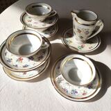 Partie de service à café en porcelaine de Limoges