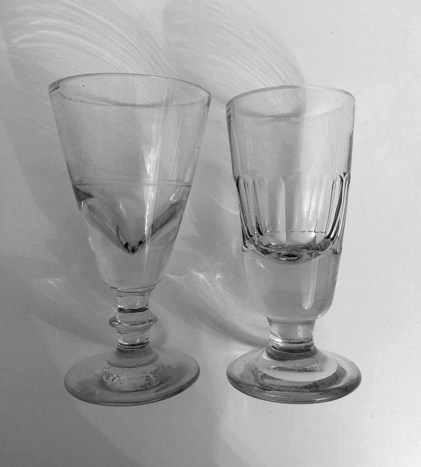 Pair of absinthe glasses
