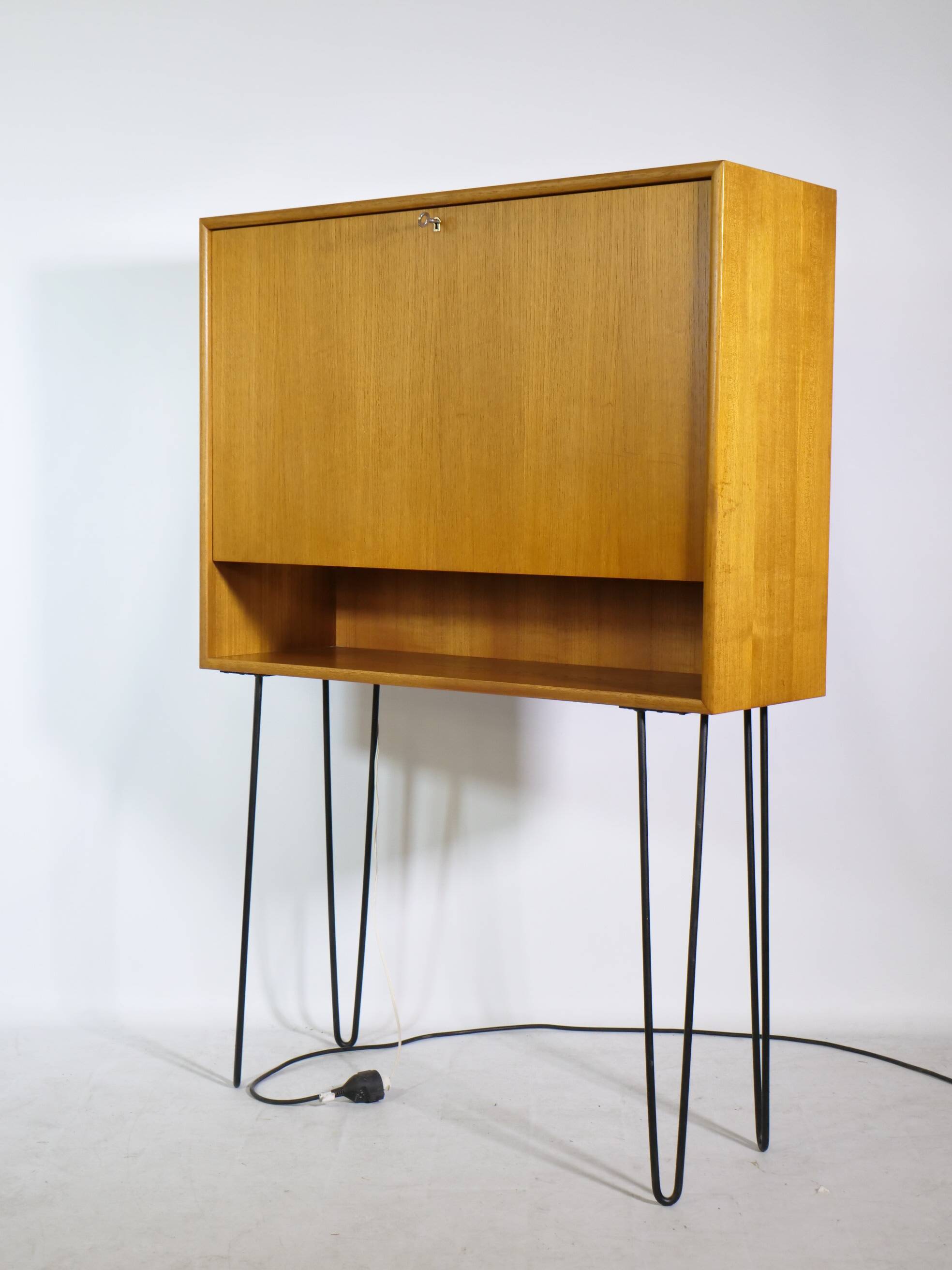 Teak secretary highboard from WK Möbel, 1960s