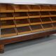 Vintage British maple & oak haberdashery cabinet or shop counter, 1930s