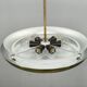 Josef Hurka Art Deco UFO Chandelier, Czechoslovakia 1930s