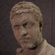 Buste en ciment de l'empereur Caracalla