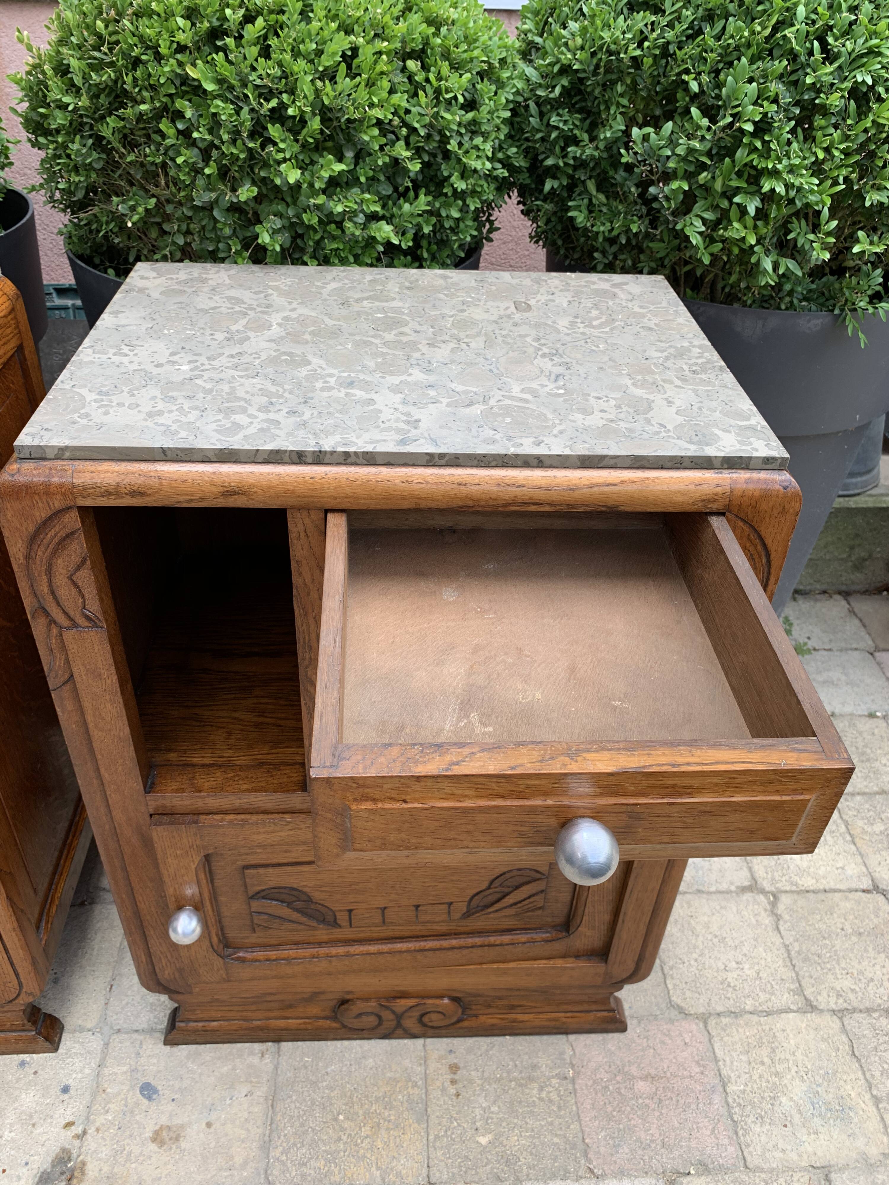 Art deco bedside tables
