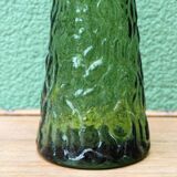 Tall frosted glass vase