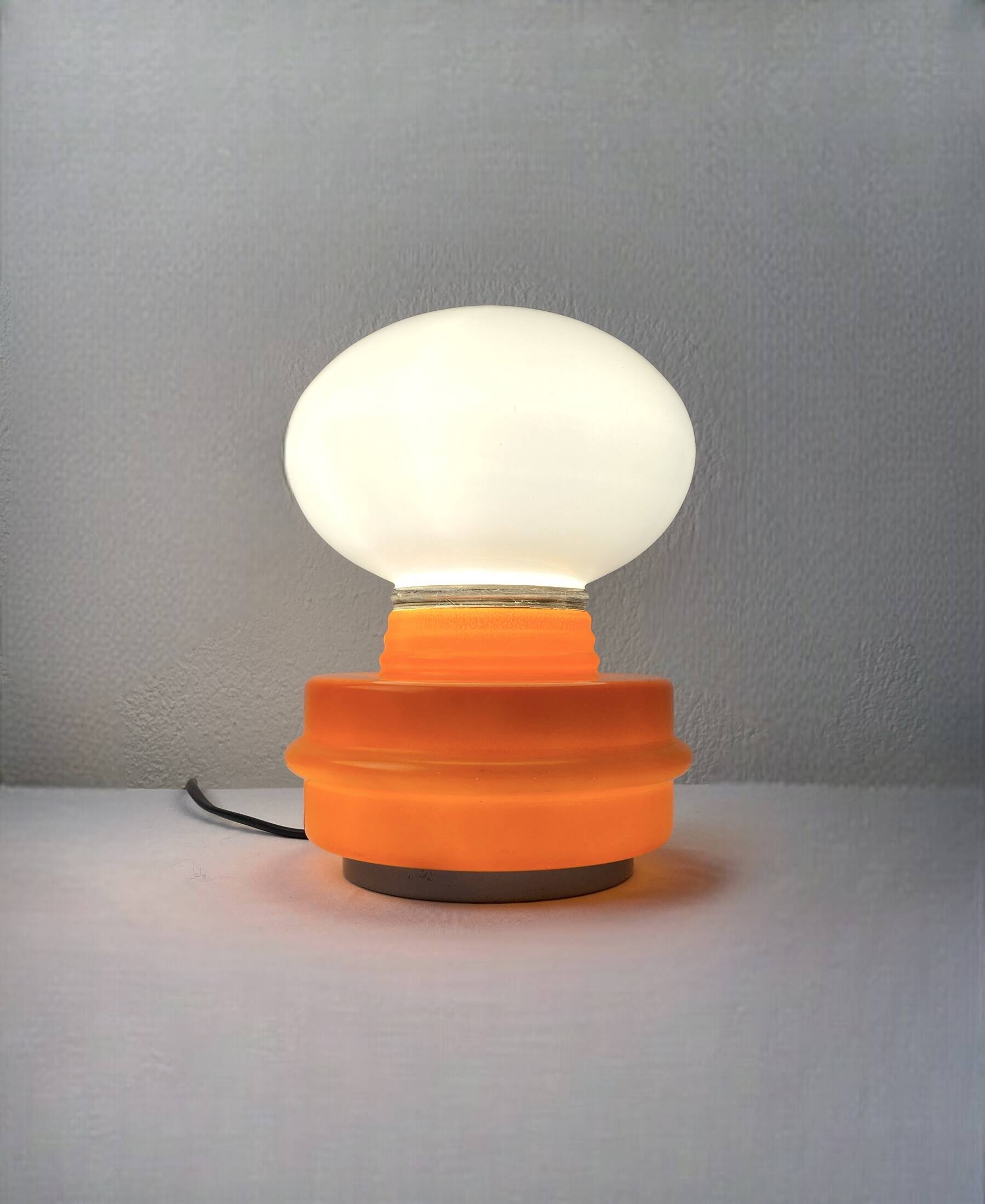 Table lamp, opaline, vintage 70s