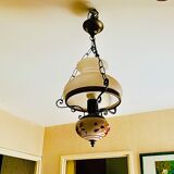 Patterned porcelain chandelier