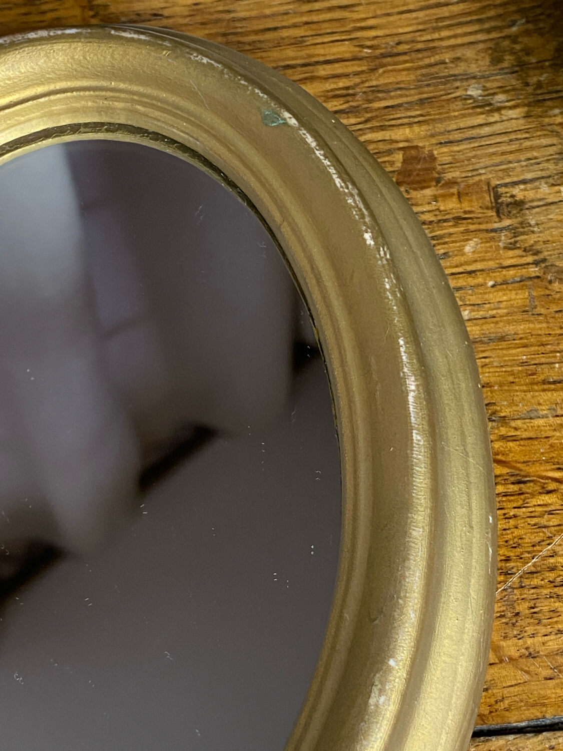 Small Italian oval-shaped mirror