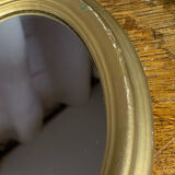Small Italian oval-shaped mirror
