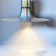 Large vintage space age 1970 aluminum pendant light L