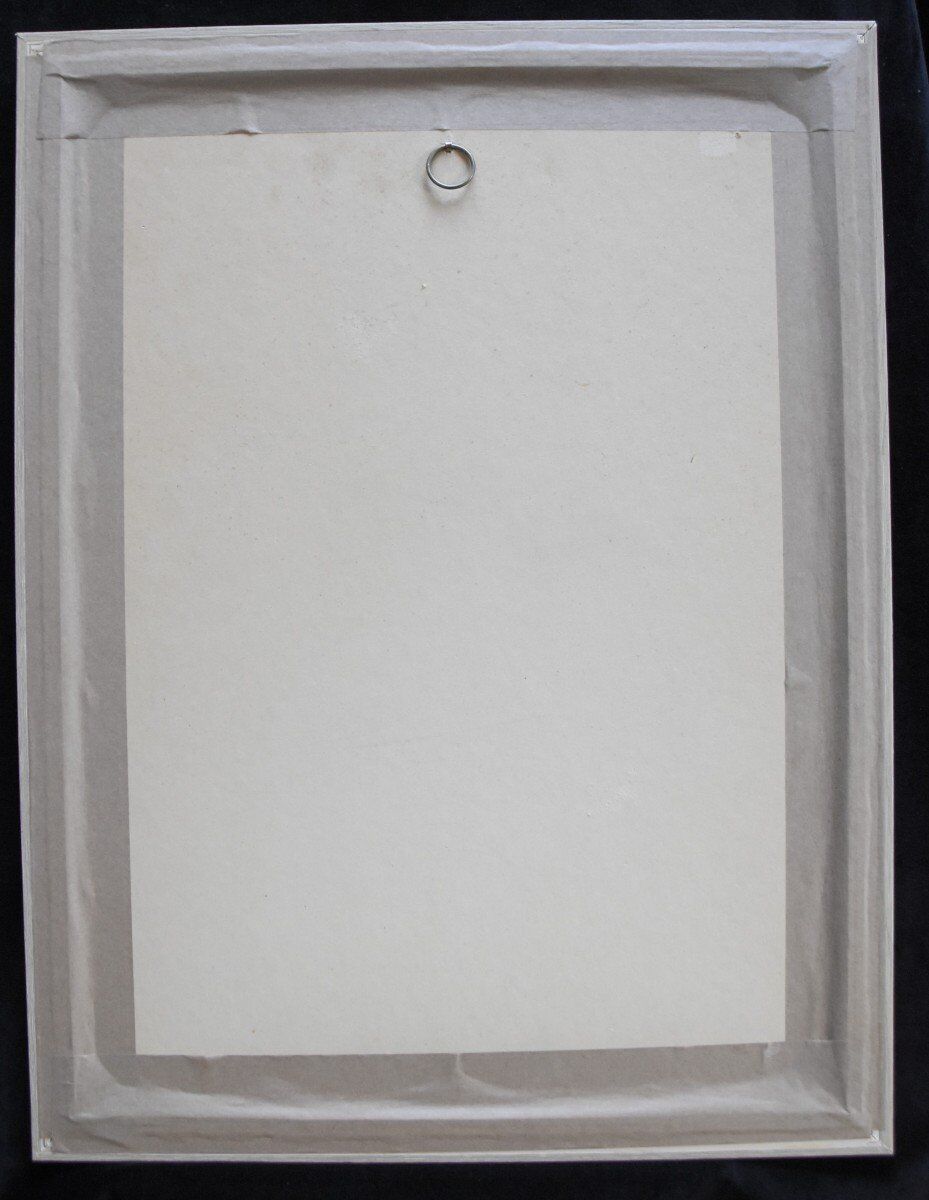 French School of the 20th Century, Sailboats in the Port of La Palma, Watercolour