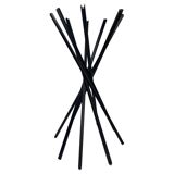 Vintage Zanotta Sciangai Adjustable Clothes Stand with Frame in Black Ash, 1973