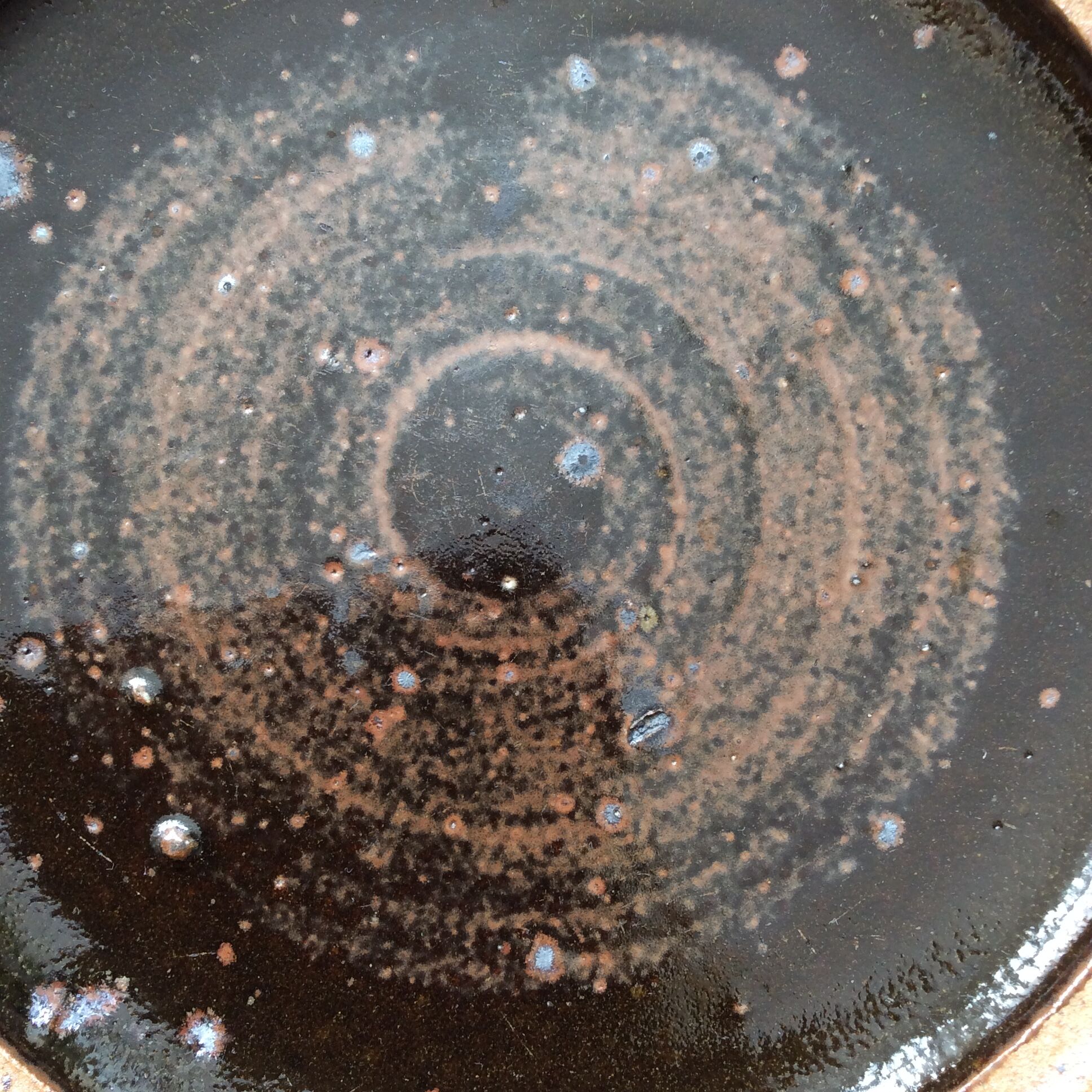 Pierre Digan sandstone plate La Borne Ceramic, 70s