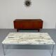 Florence Knoll 70s vintage metal marble coffee table