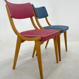 Set of 2 Colourful Vintage Chairs, Germany, 1960's